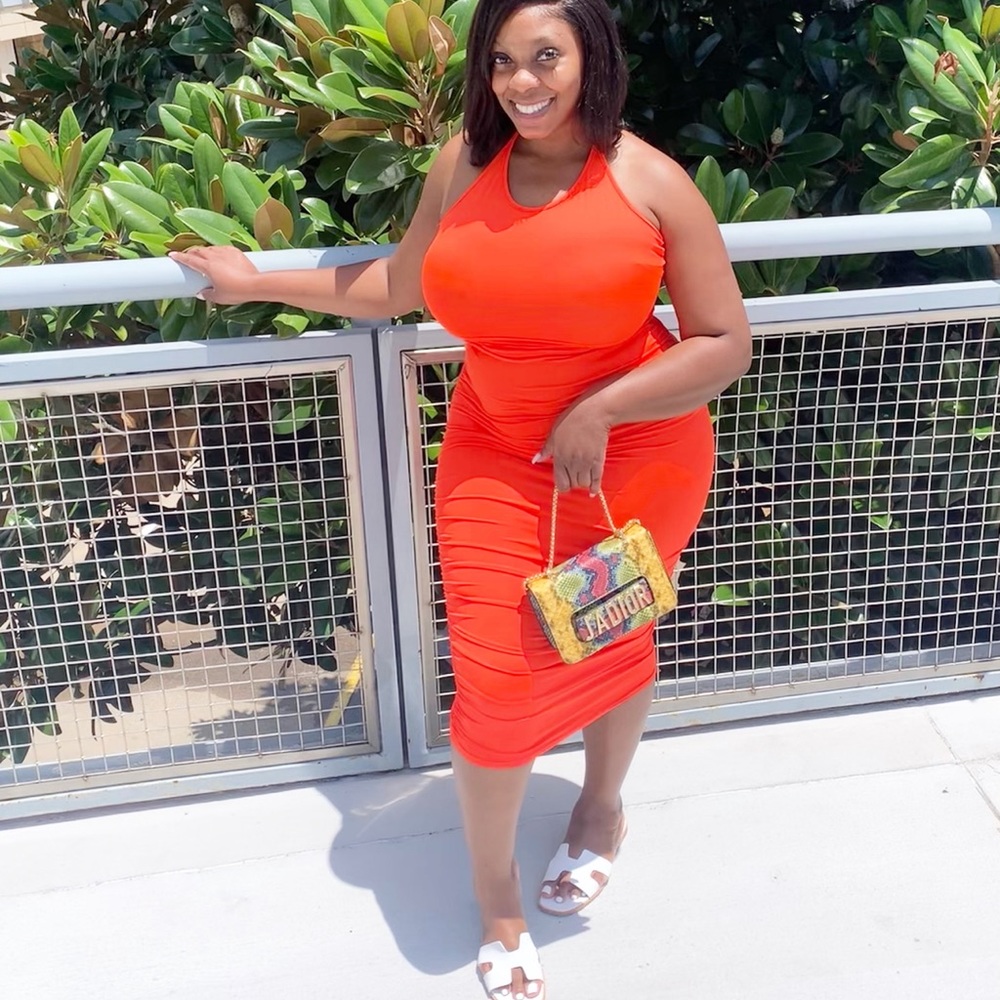 Orange Maxi Dress